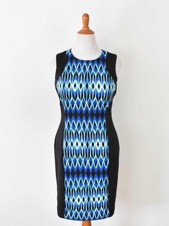 Calvin Klein Dresses & Skirts - Calvin Klein Colorblock Printed Scuba Sheath Dress - 12
